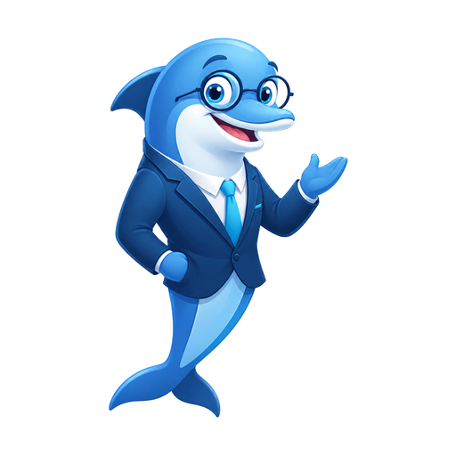 Verixet smart dolphin mascot